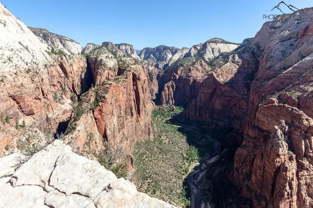 Blick von Angels Landing im Zion Nationalpark