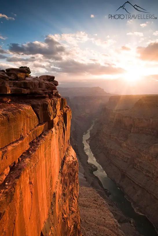 Sonnenaufgang am Toroweap Point am Grand Canyon