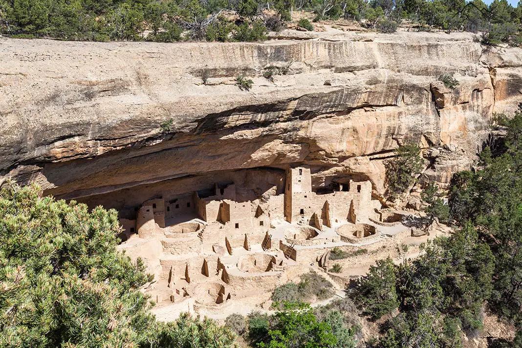 Der Blick aus der Ferne auf den Cliff Palace