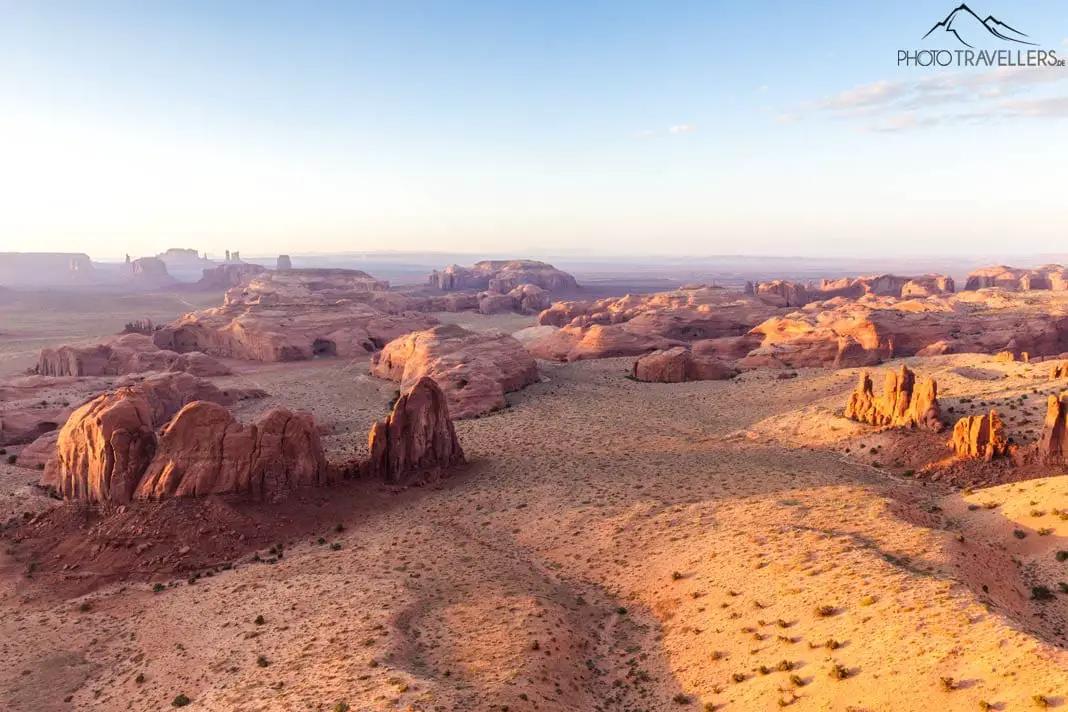 Blick von Hunts Mesa im Monument Valley
